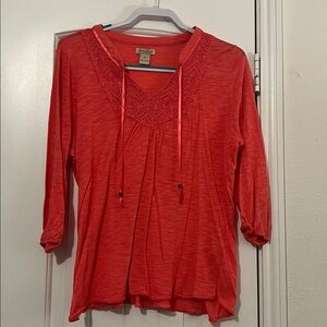 Lucky Brand Coral Top